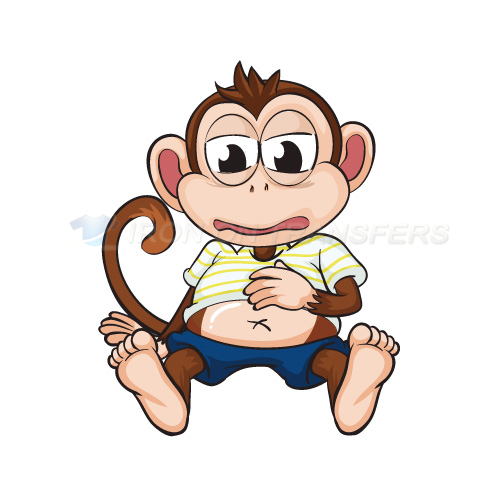 Monkey Iron-on Stickers (Heat Transfers)NO.8652